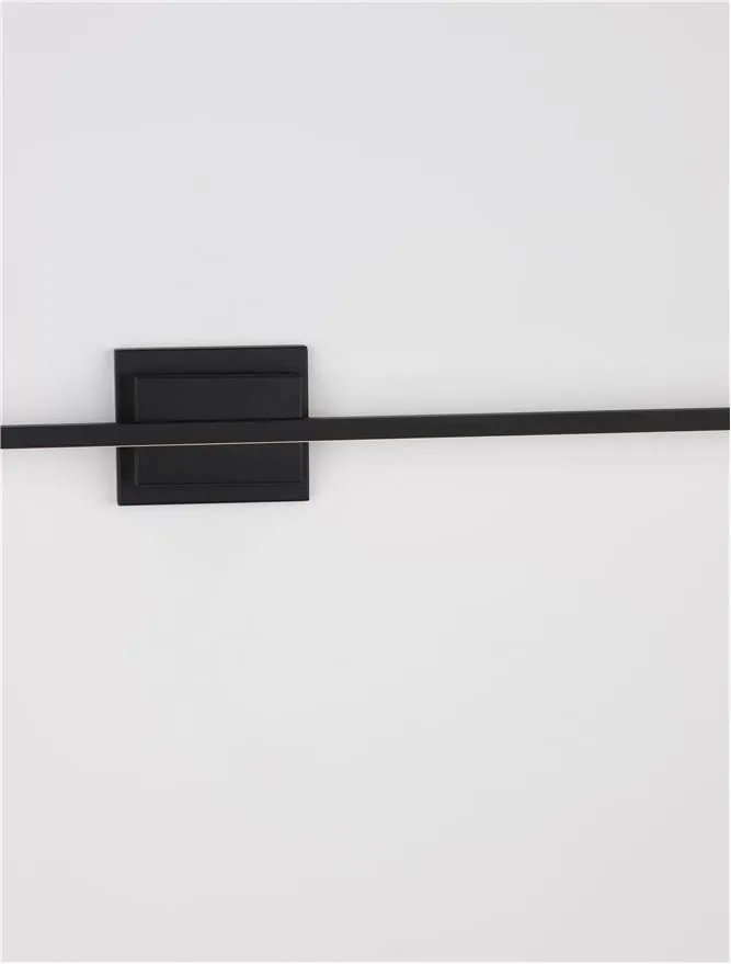 Aplica LED pentru oglinda / tablou AZURE negru L-90,5cm