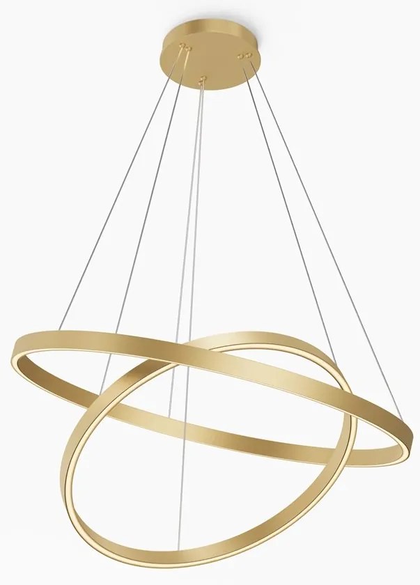 Lustra suspendata LED 2 inele alama Rim