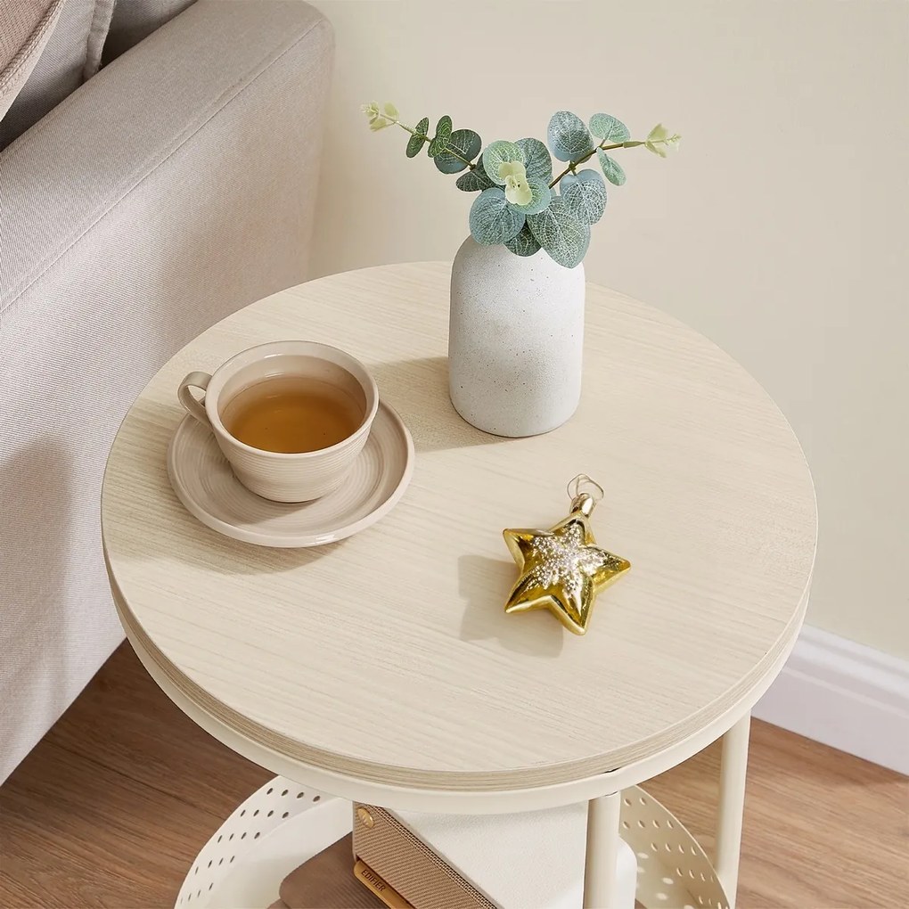 Măsuță auxiliară E1015 CRM, crem