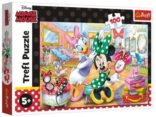 Puzzle Minnie Disney într-un salon de înfrumusețare 100 buc