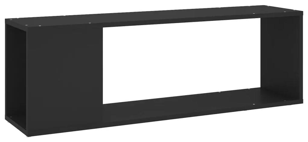 809162 vidaXL Comodă TV, negru, 100x24x32 cm, PAL