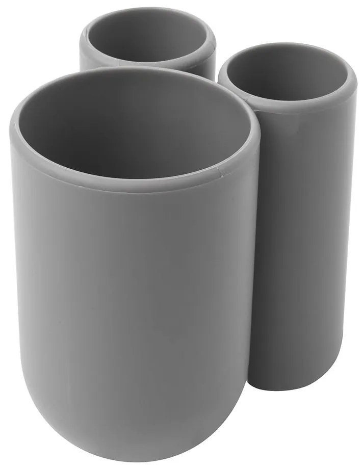 Suport pentru periuța de dinți gri din plastic Touch – Umbra