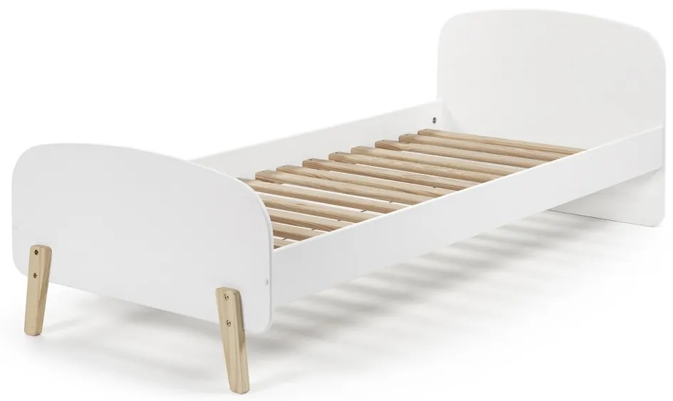 Set KIDDY format dintr-un Pat copii (90x200) cu noptieră, bară de siguranță și cutie de jucării.