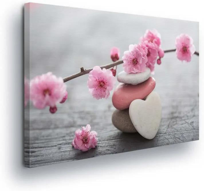 GLIX Tablou - Light Pink Flowers III 100x75 cm