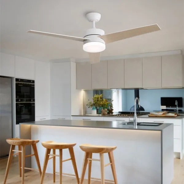 Immax NEO 07284L - Ventilator de tavan LED+CCT reglabil VARIABLE 24W/230V Wi-Fi Tuya+telecomandă