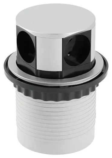 Priza incastrabila model CONFORT, FI 100 mm, 4 prize, AE-BPW4S100-53