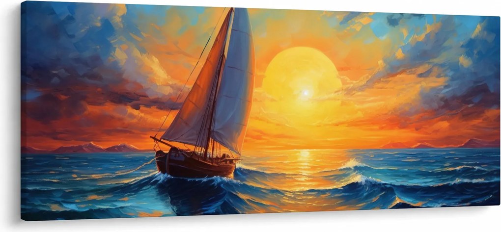 Tablou - Sailboats (120x50 cm)