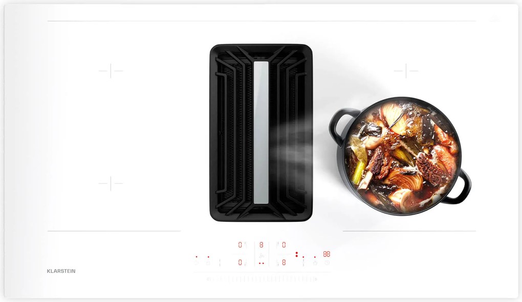 Klarstein Plită cu inducție AirJet 90 Down Air System + DownAir-hota