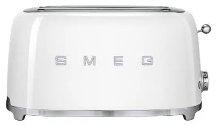 Prajitor de paine Smeg TSF02WHEU, 1500 W, alb, retro, 4 felii