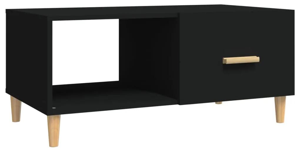 812655 vidaXL Măsuță de cafea, negru, 89,5x50x40 cm, lemn compozit
