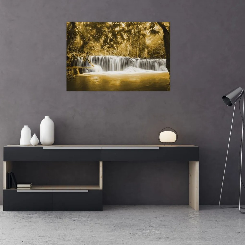 Tablou - Cascadă, de epocă (90x60 cm)