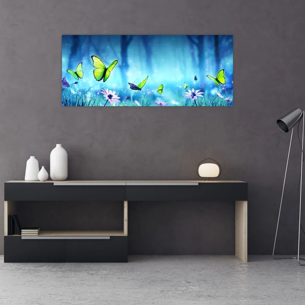 Tablou - Poiană mistică de pădure (120x50 cm)