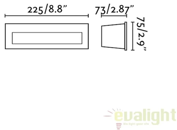 Spot LED incastrabil de exterior cu protectie IP65 NAT gri 70638