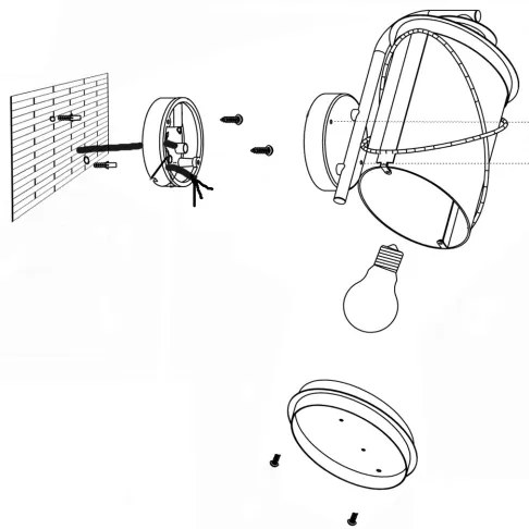 Eglo 94843 - Corp de iluminat exterior HILBURN 1xE27/60W/230V