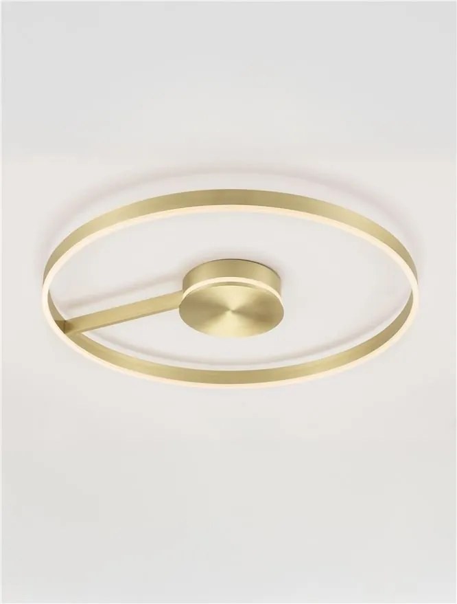 Lustra circulara aluminiu bronz LED CCT SIENA 80cm