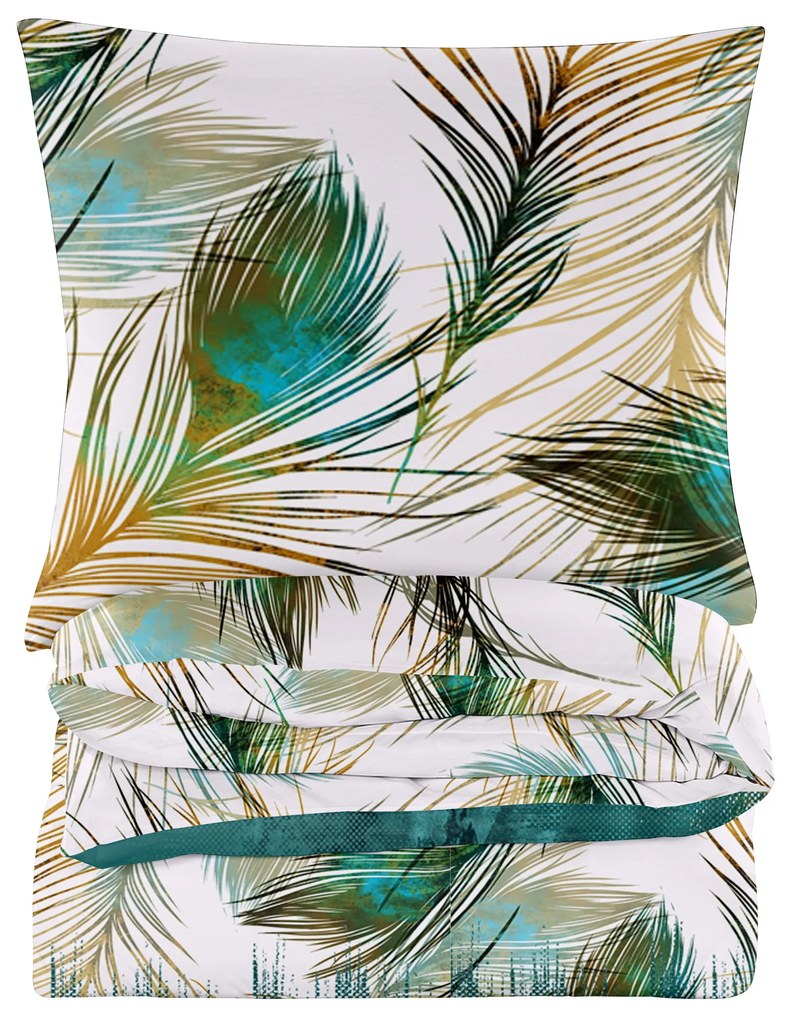 Lenjerie de pat din microfibra verde, FLUFF