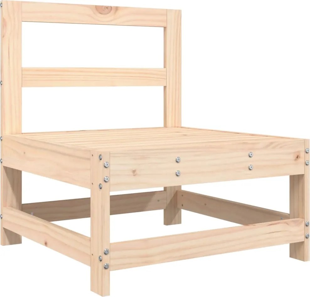 vidaXL Canapea de mijloc pentru grădină, lemn masiv de pin