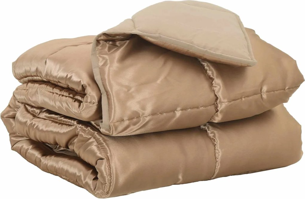 vidaXL Duvet complet pe tot parcursul anului Auriu 140 x 200 cm