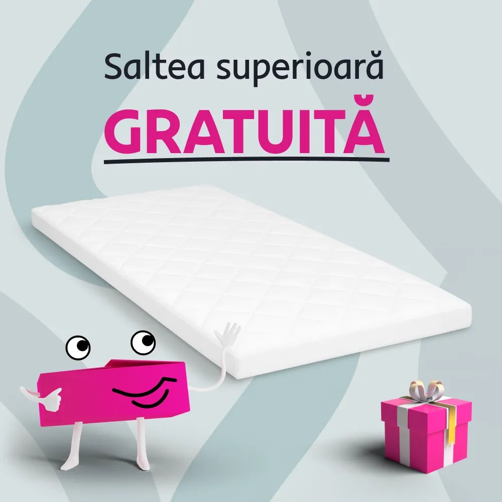 Pat electric reglabil, cu arcuri, gri, 120x200, GERONA NEW