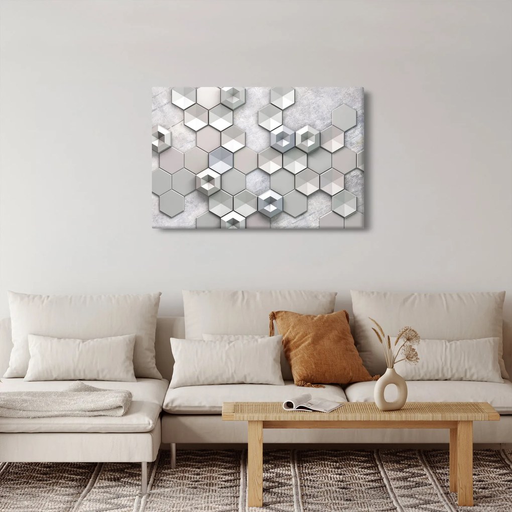 Tablou cu abstracție 3D (90x60 cm)