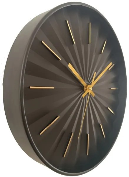 Globo B992533 - Ceas de perete Ø 30,5 cm, 1xAA, negru