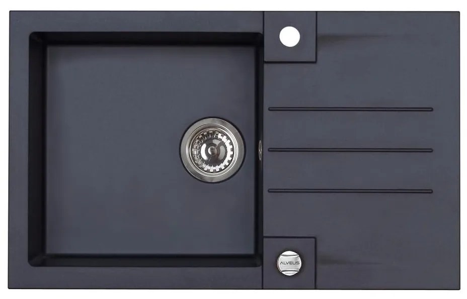 Chiuvetă de bucătărie ALVEUS 1090942 ROCK 78x48 cm negru