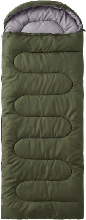 Sac de dormit 2în1 SNOORA 210x75 cm, verde