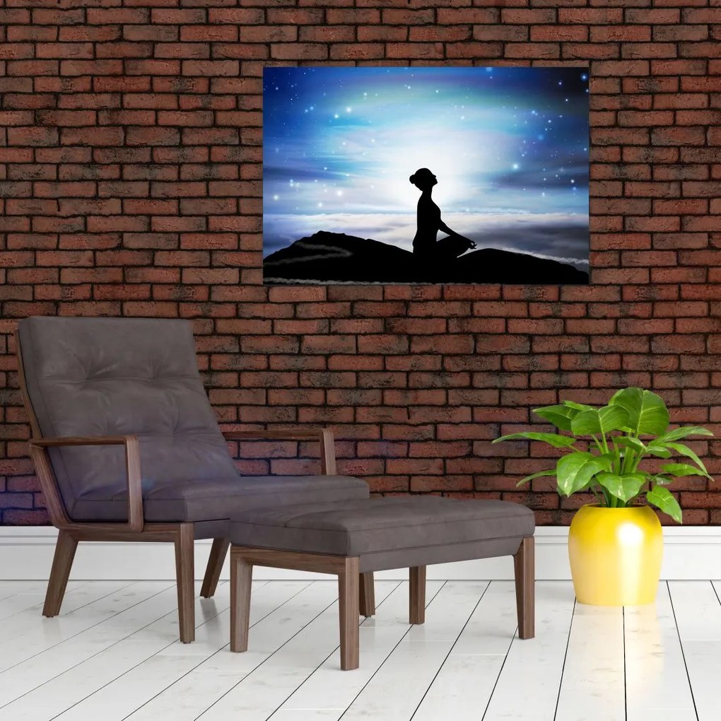 Tablou - Femaia meditând (90x60 cm)