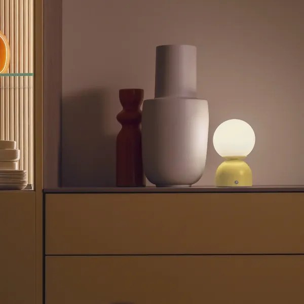 Schöner Wohnen 19218-81 - Lampă de masă LED RUDI, reglabilă, LED/1,2W/5V, galbenă