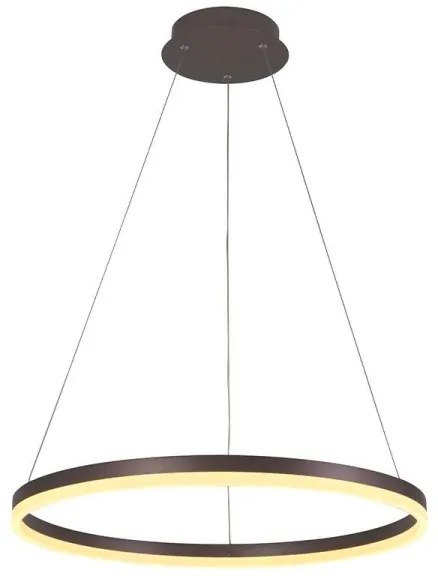 Brilagi - Lustră LED dimabilă pe cablu CIRCLE LED/42W/230V 3000-6500K maro+telecomandă