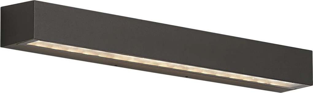 Lampă industrială de perete pentru exterior neagră 55cm incl. LED IP65 - Hannah