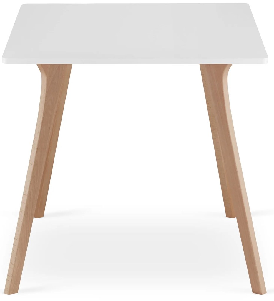 Masa de sufragerie alba MONTI 120x80 cm