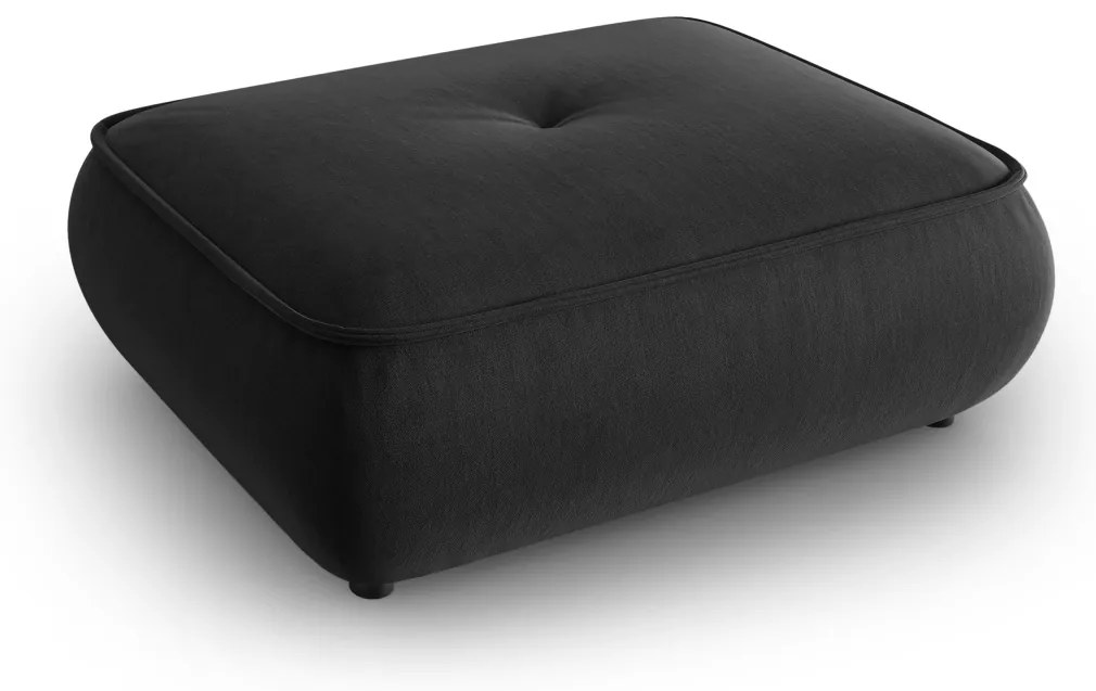 Puf Lily cu tapiterie din tesatura structurala