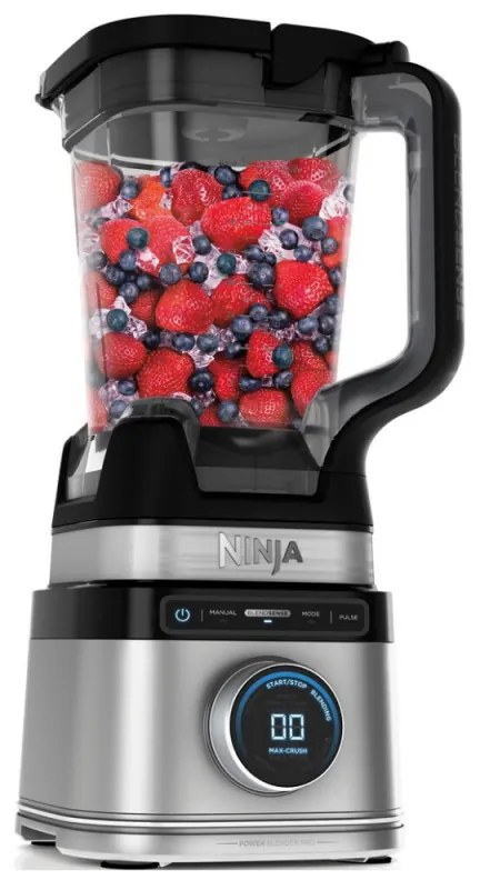 Blender Ninja Detect Pro TB201EU, 1200W, 2,1 L, 14 viteze, Timer, Afisaj cu LED, Fara BPA, Negru/Gri