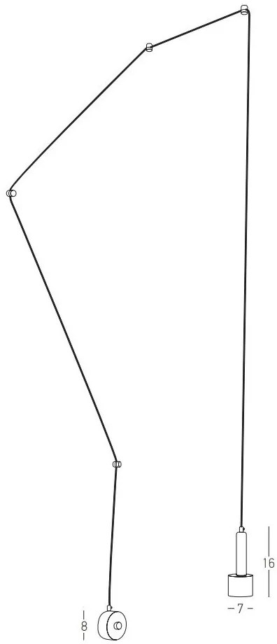 Aplica de perete tip pendul LED stil minimalist Olja