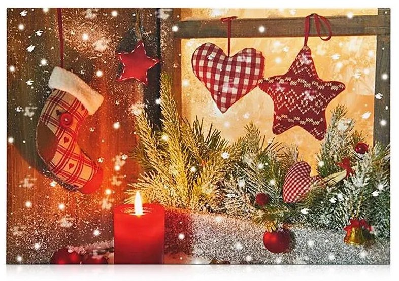 Tablou LED decorativ luminos Markslöjd 704359 CANVAS LED/0,18W/3xAA