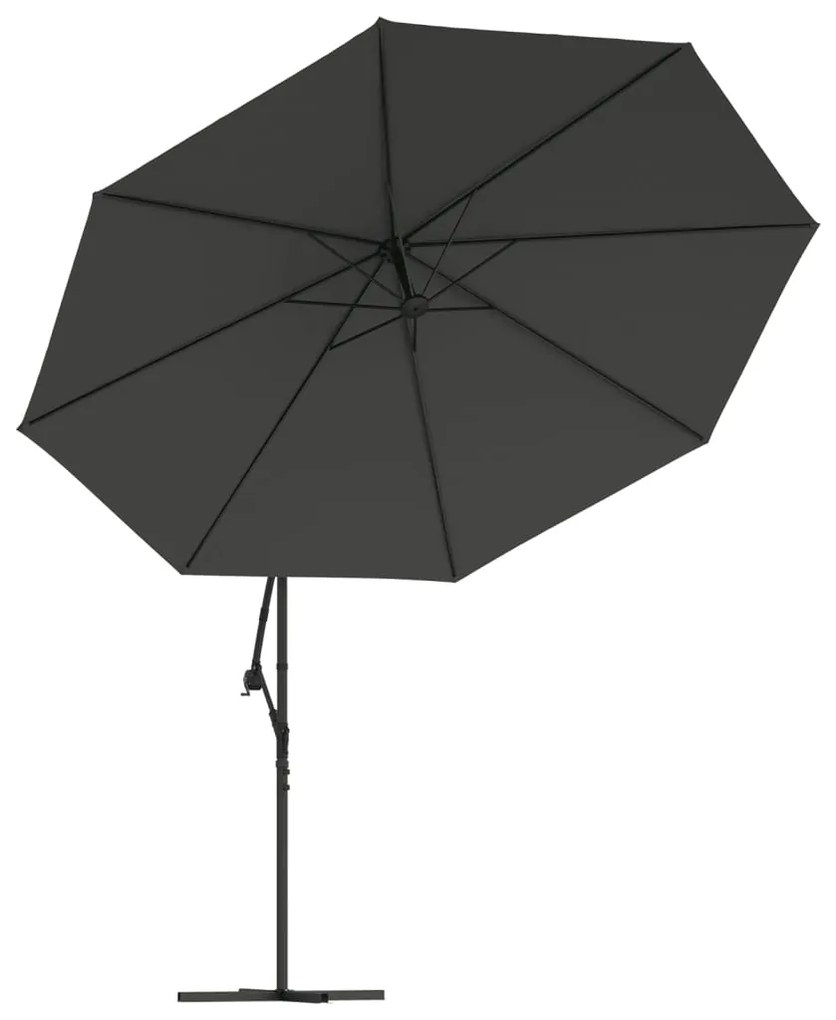 Umbrela suspendata cu stalp din aluminiu, 350 cm, antracit Antracit