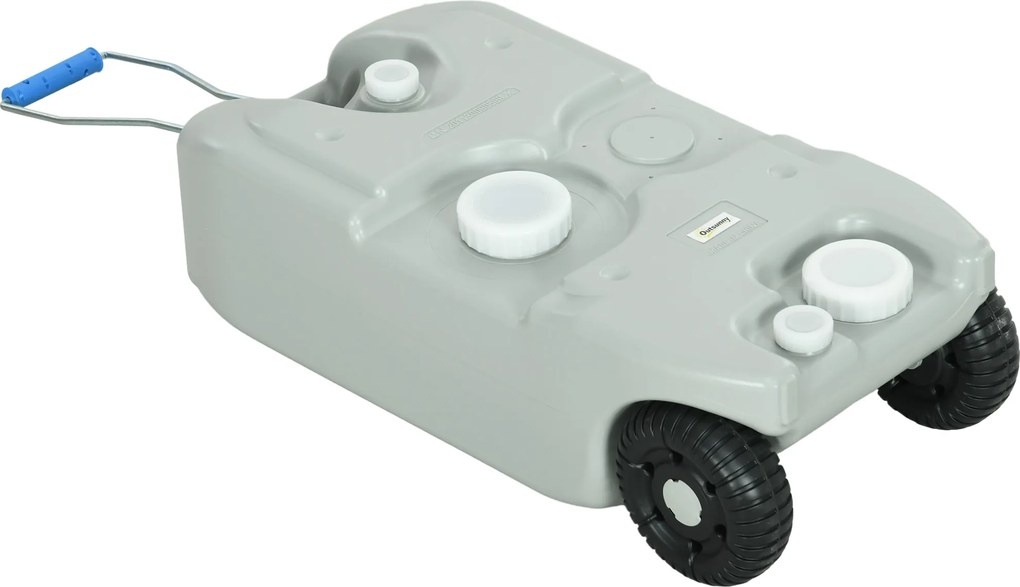 Rezervor Outsunny 40L Camping Robinet Roți | Aosom Romania