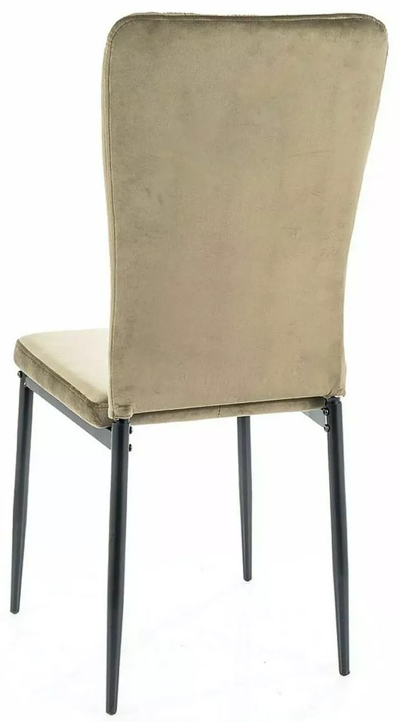 Scaun de sufragerie VIGO VELVET verde masliniu