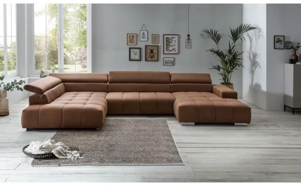 Colțar în formă de U TROPEA stânga, maro