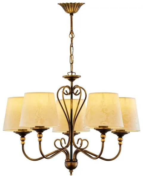 Lustră pe lanț SOFIA 5xE27/60W/230V Jupiter 1751