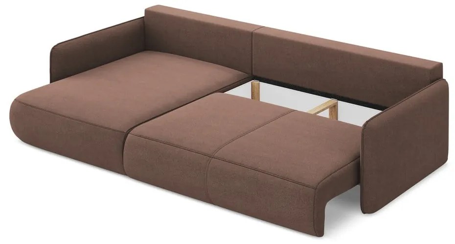 Colțar roz extensibil/cu spațiu de depozitare (cu colț pe partea stângă) Nanea – Makamii