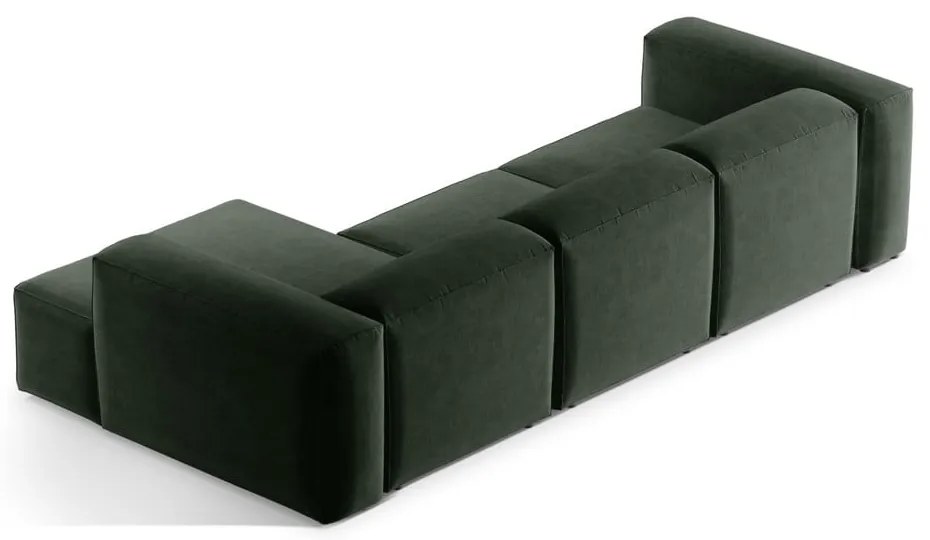 Colțar verde (cu colț pe partea dreaptă/cu șezlong) Bergamo – Cosmopolitan Design