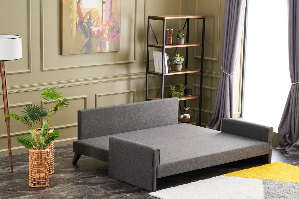 Canapea extensibilă Bellina (antracit). 1063007