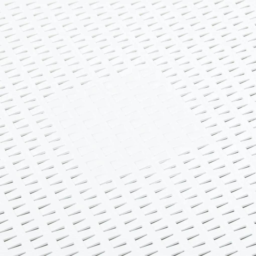 Masuta laterala, alb, 54 x 54 x 36,5 cm, plastic 1, Alb
