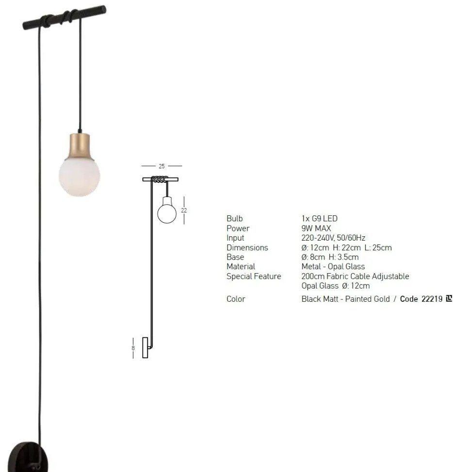 Aplica cu pendul stil minimalist Trend