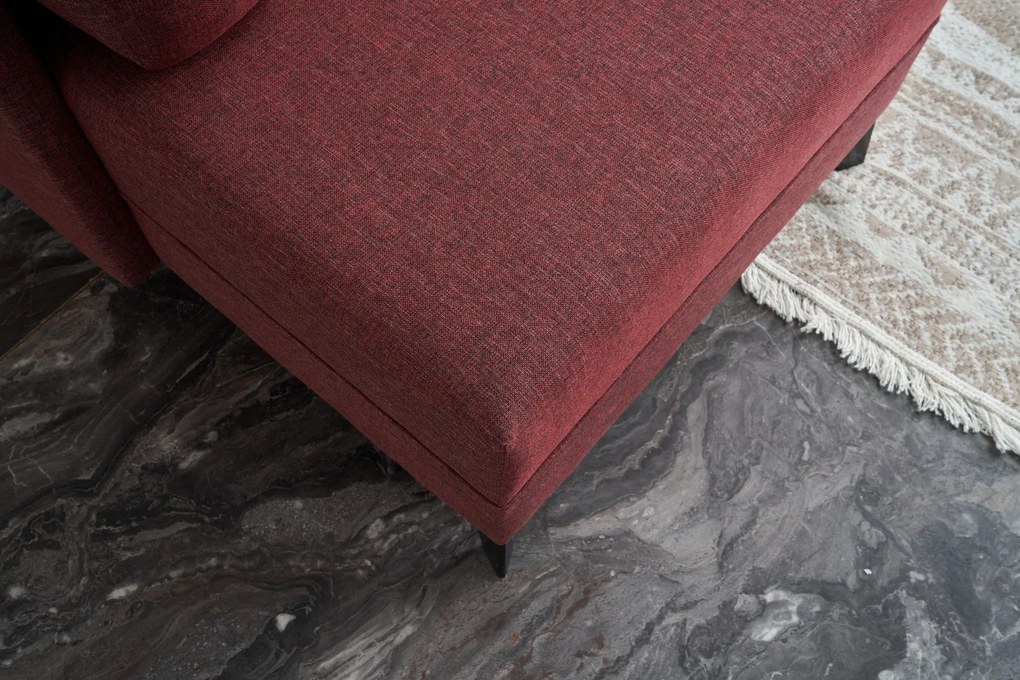 Canapea extensibilă de colț Belen - Claret Red
