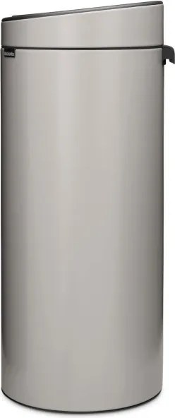 Cos de gunoi Brabantia Touch Bin New 1010459, 30 l, Inchidere silentioasa si lina, Gri deschis