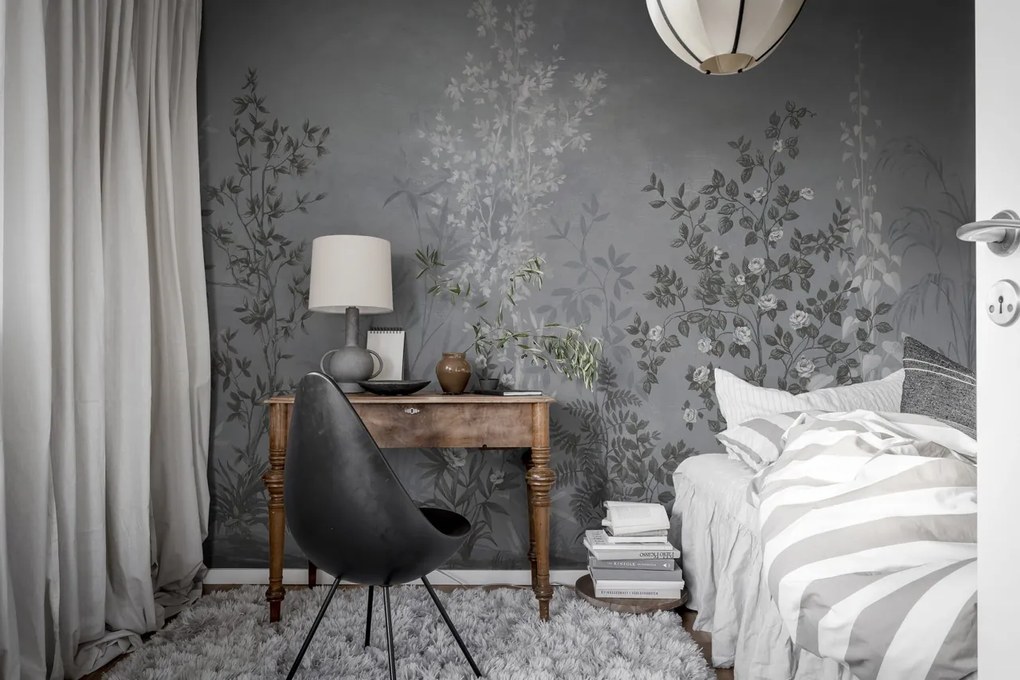 Tapet Chinoiserie Haze Blue, Rebel Walls