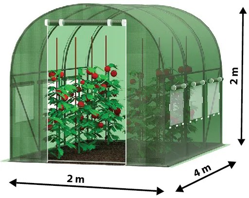 Solar de grădină 2X4m cu filtru UV PREMIUM